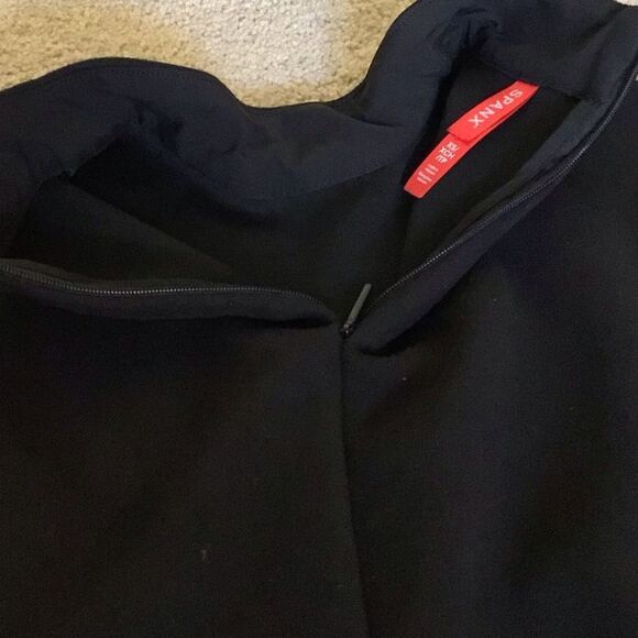 SPANX Black Mock Neck Suede Bodysuit - Picture 5 of 7